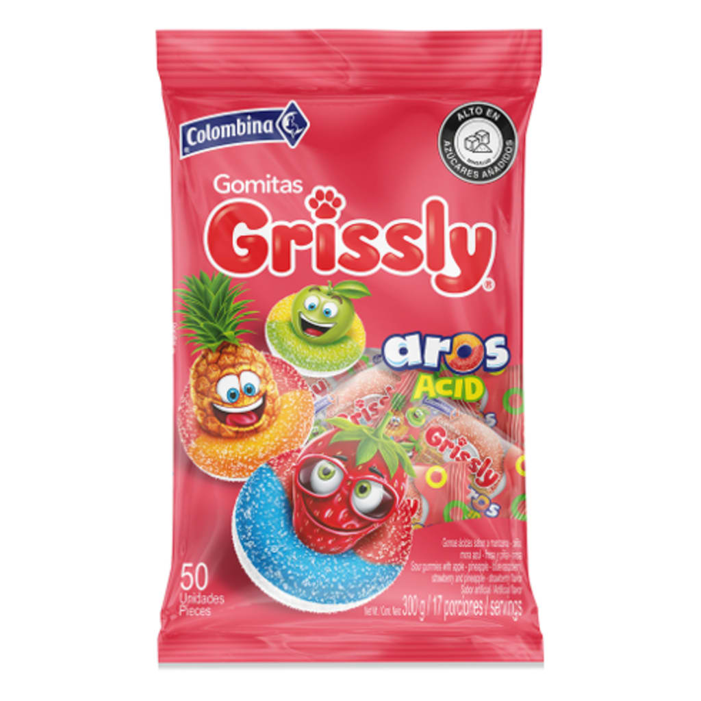 GOMAS GRISSLY AROS BOLSA 50 UNDS EI x 16