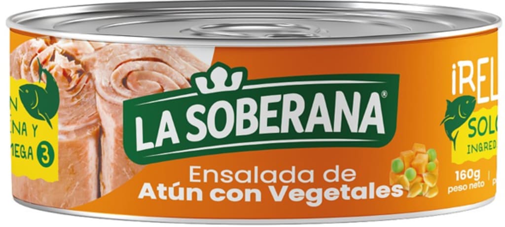 ATUN SOBERANA ENSALADA DE VEGETALES 160 GRS x 36