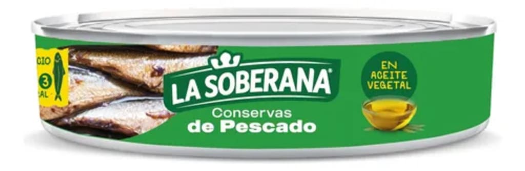 SARDINA OVALADA SOBERANA ACEITE 400 GRS x 24