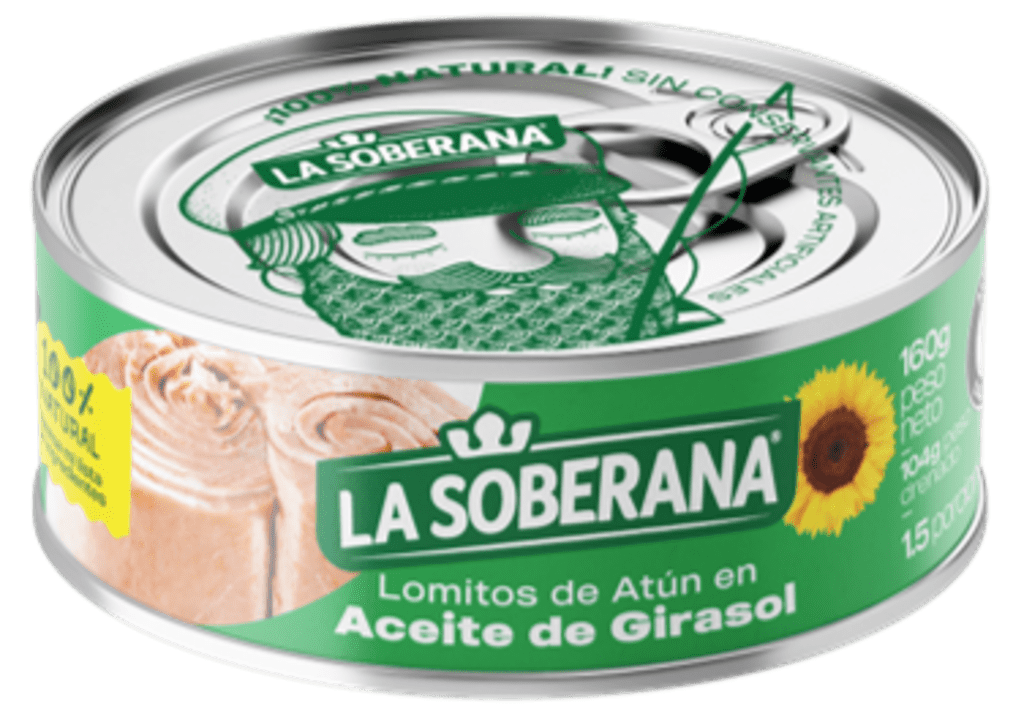 ATUN SOBERANA LOMITOS ACEITE DE GIRASOL 160 GRS x 48