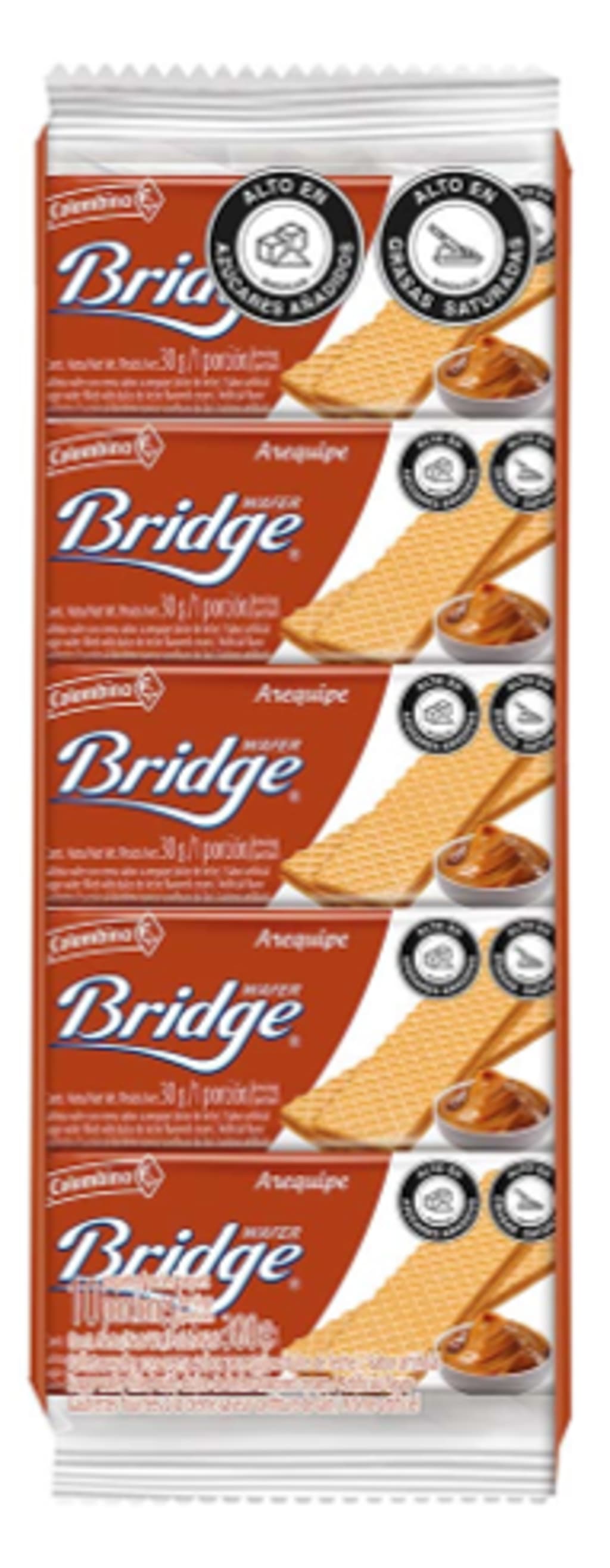 GALLETA WAFFER BRIDGE AREQUIPE 10 UNDS x 24