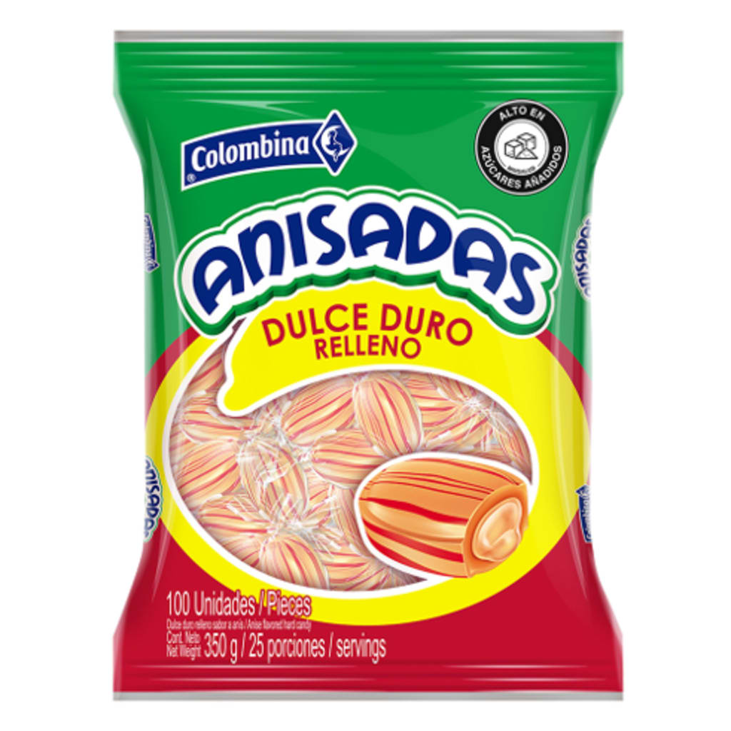 CONFITE ANISADAS COLOMBINA 100 UNDS