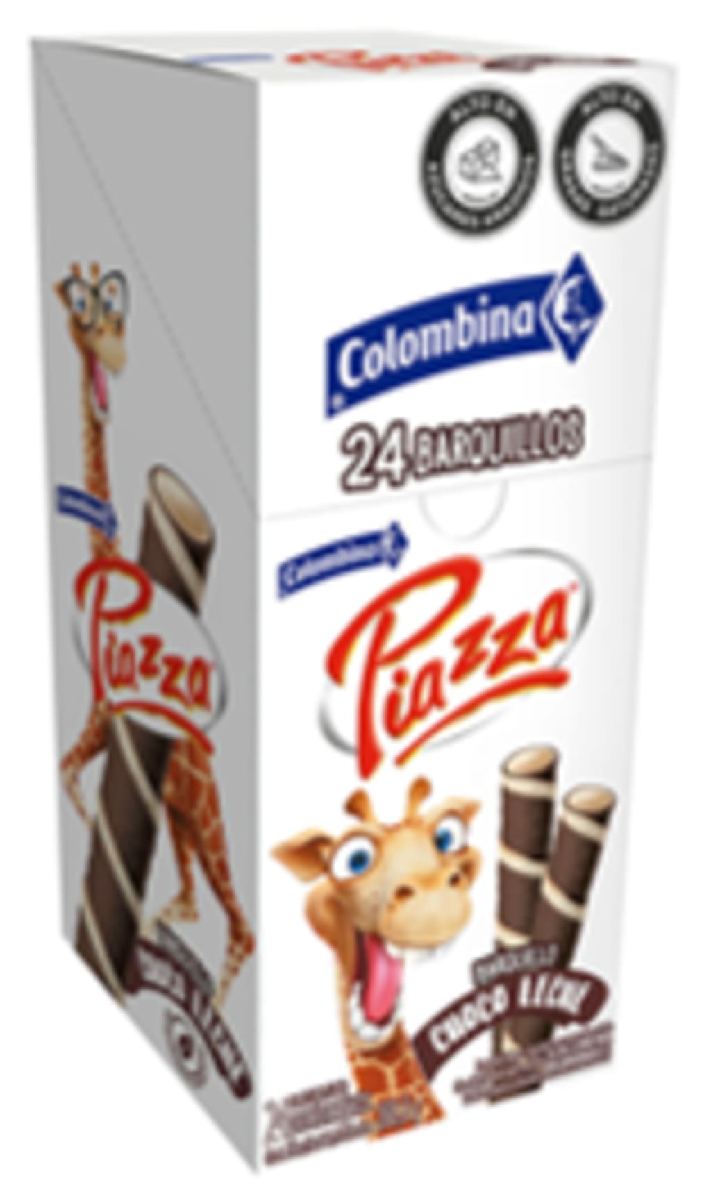 BARQUILLO PIAZZA JIRAFA CHOCOLECHE 24 UNDS