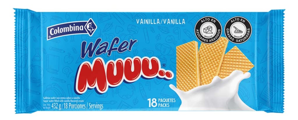 GALLETA WAFFER MUU MAX VAINILLA 18 UNDS