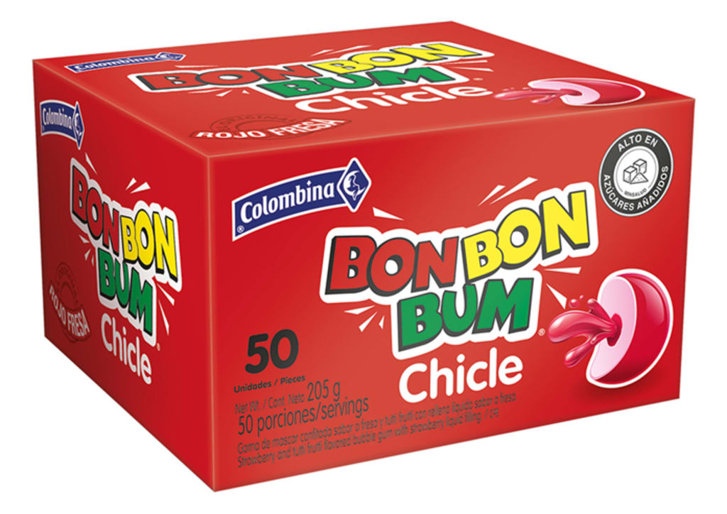 CHICLE BONBONBUM  FRESA 50 UND