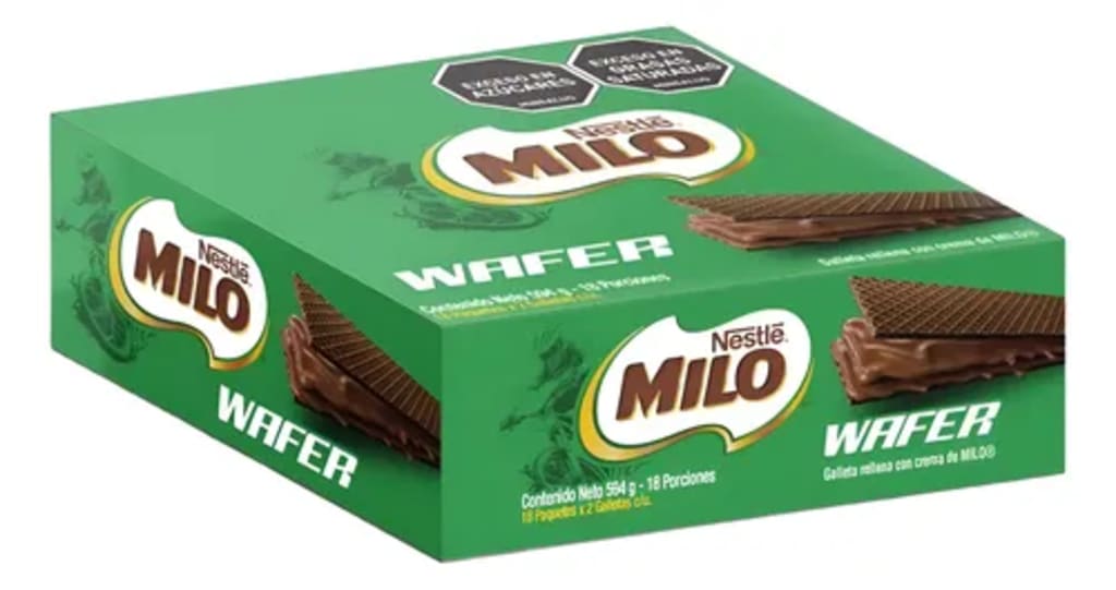 GALLETA MILO WAFER 18 UNDS (594 GRS) x 12