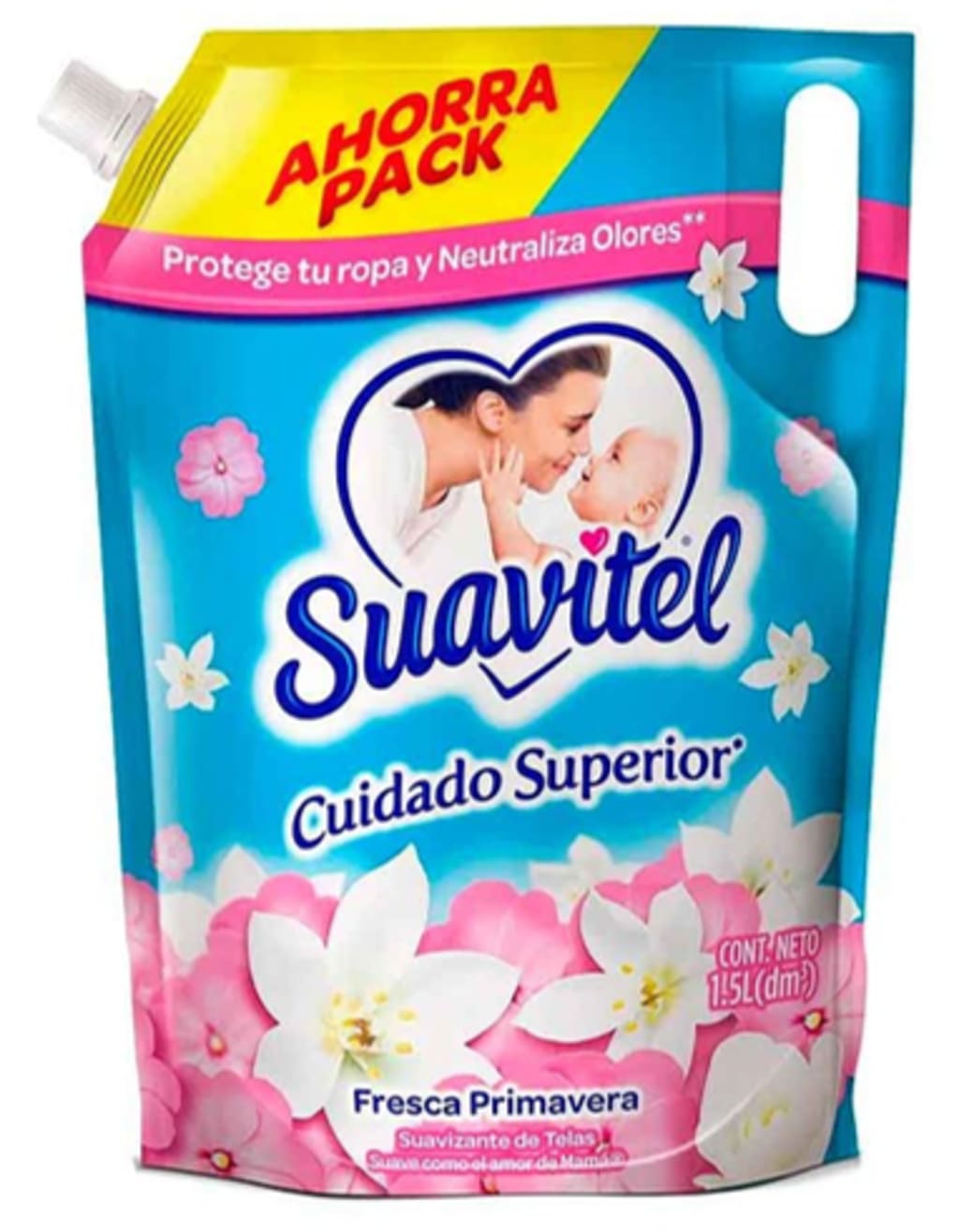 SUAVIZANTE SUAVITEL SUPERIOR PRIMAVERA AZUL DOYPACK 1500 x 8