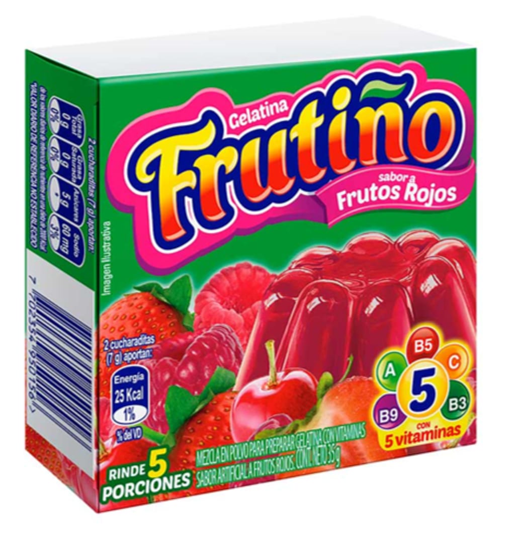 GELATINA FRUTIÑO FRUTOS ROJOS 5 PORCIONES