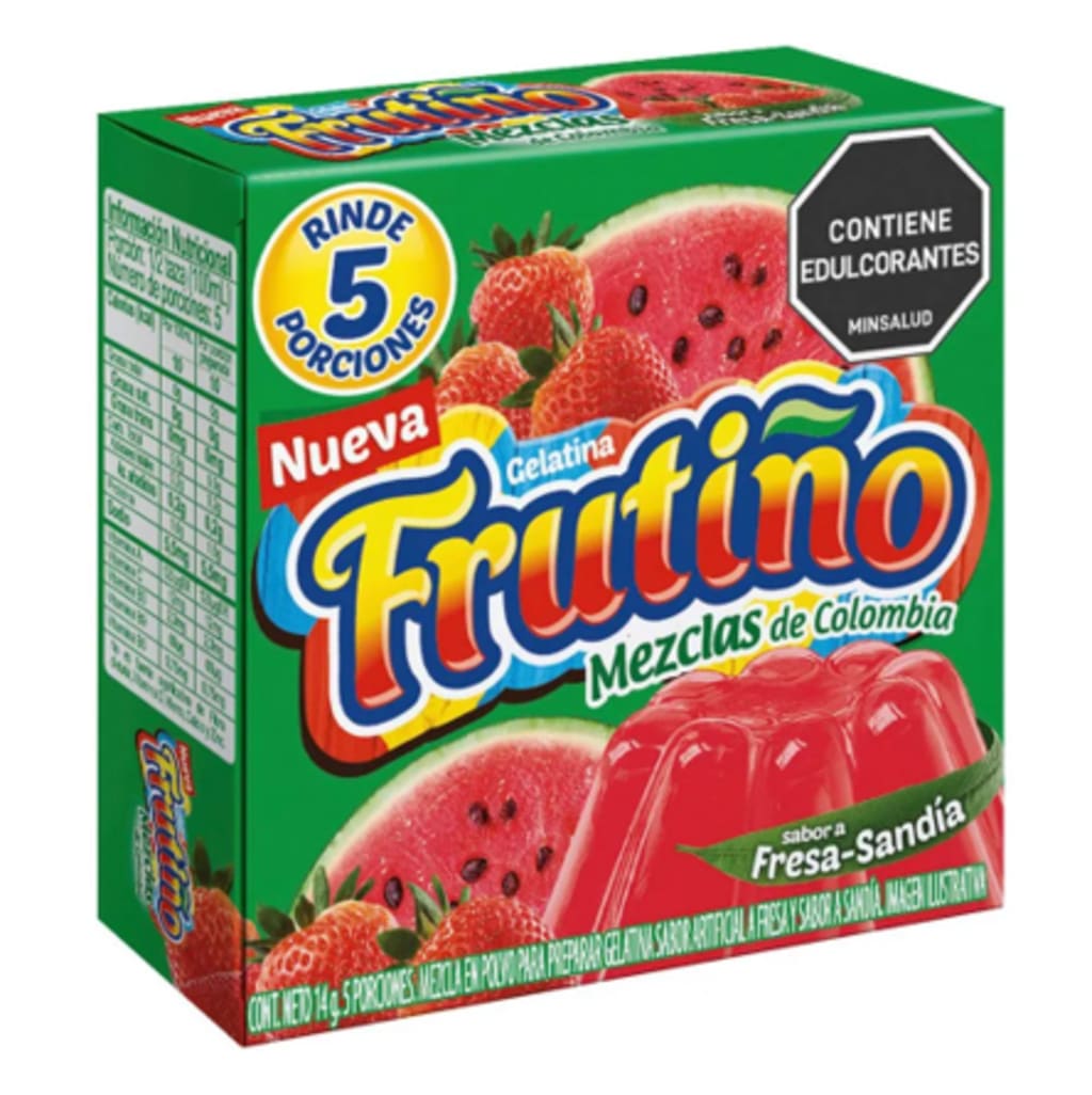 GELATINA FRUTIÑO FRESA SANDIA 5 PORCIONES