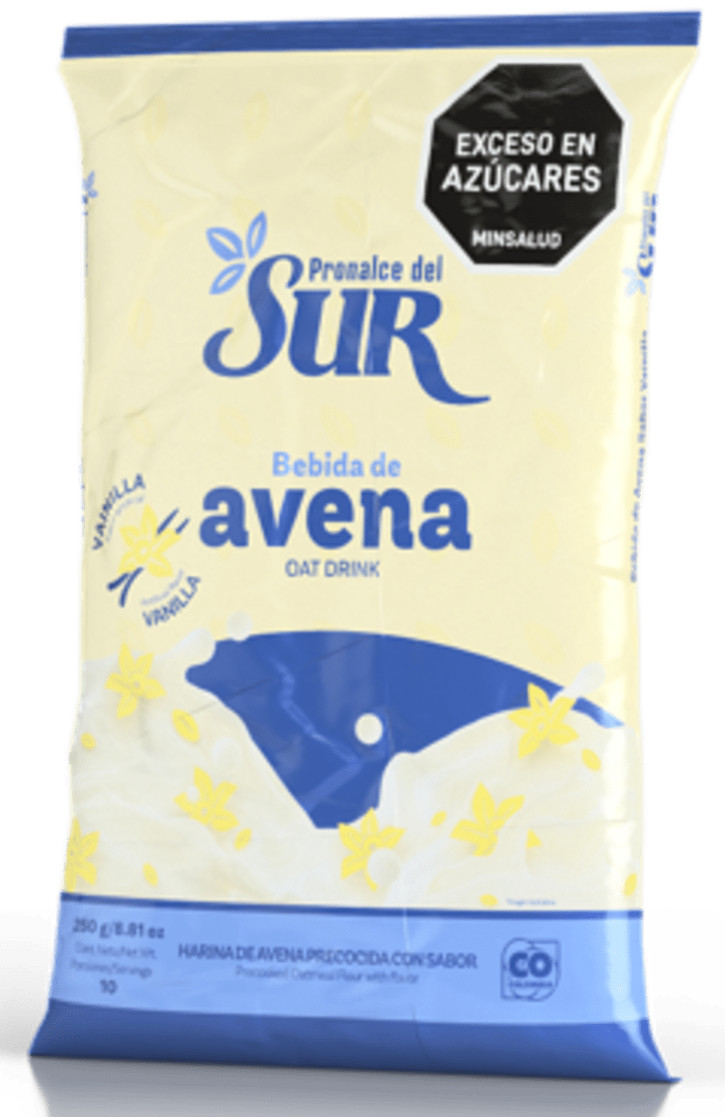AVENA DEL SUR BOLSA SABOR VAINILLA 200 GRS