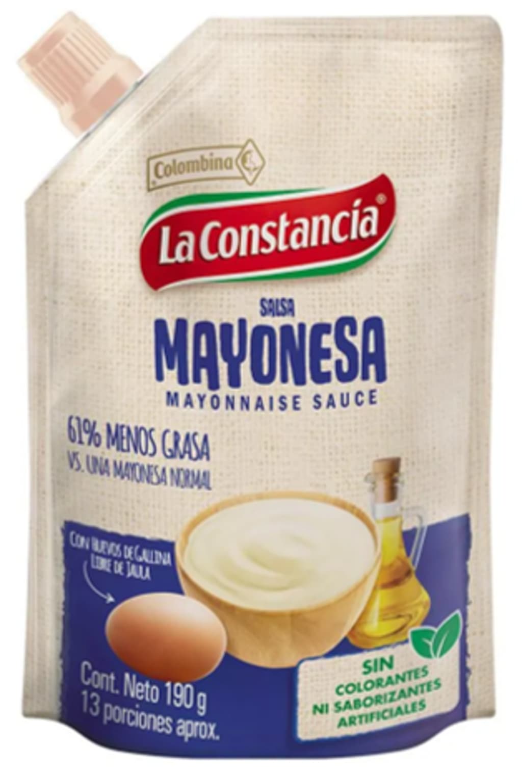 MAYONESA CONSTANCIA TAPON 190 GRS x 24