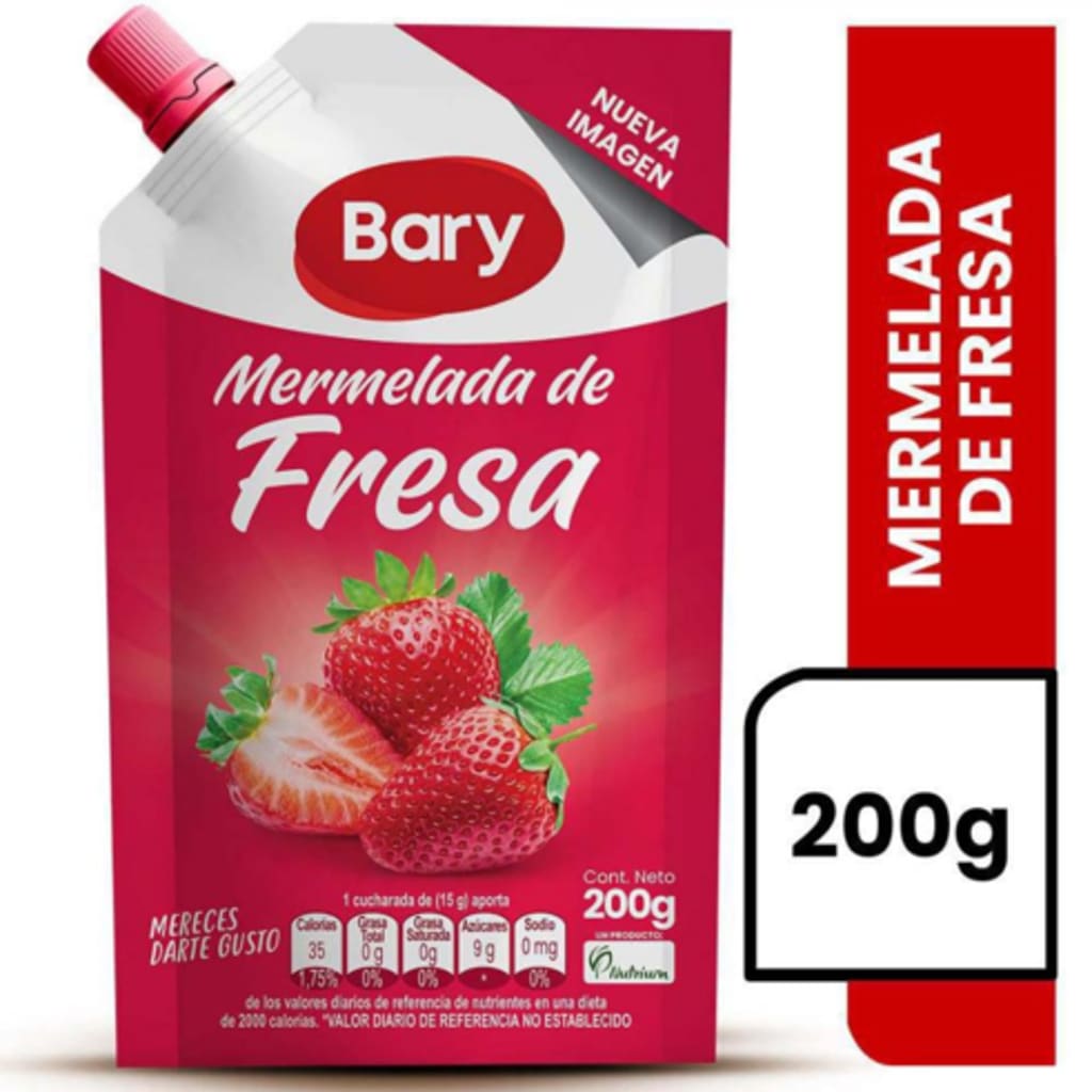 MERMELADA BARY FRESA DOYPACK 200 GRS x 24