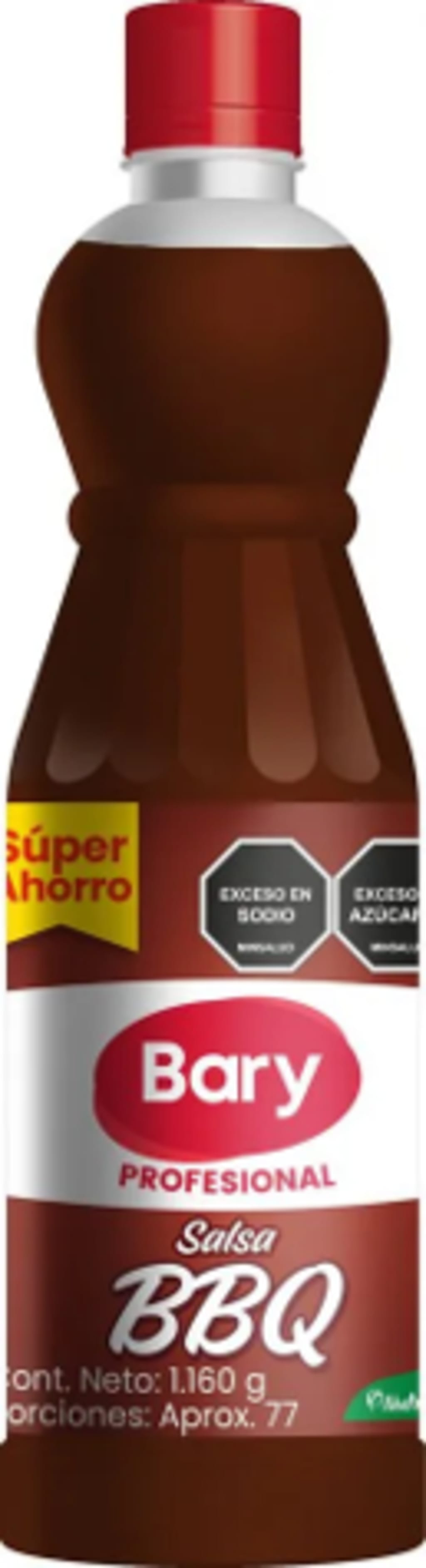 SALSA BBQ BARY BOTELLA LITRON 1160 GRS x 12
