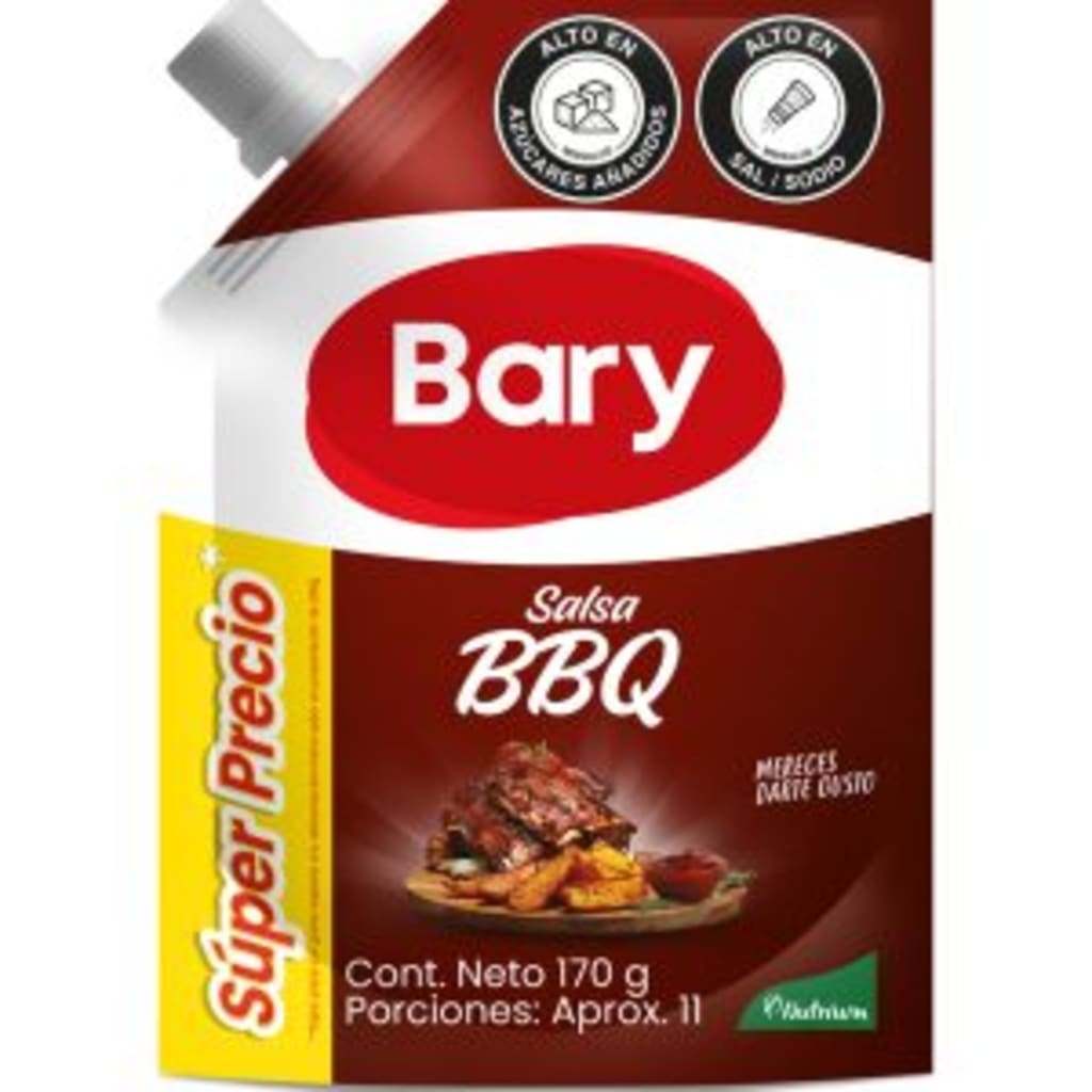 SALSA BBQ BARY DOYPACK CON VALVULA 170 GRS