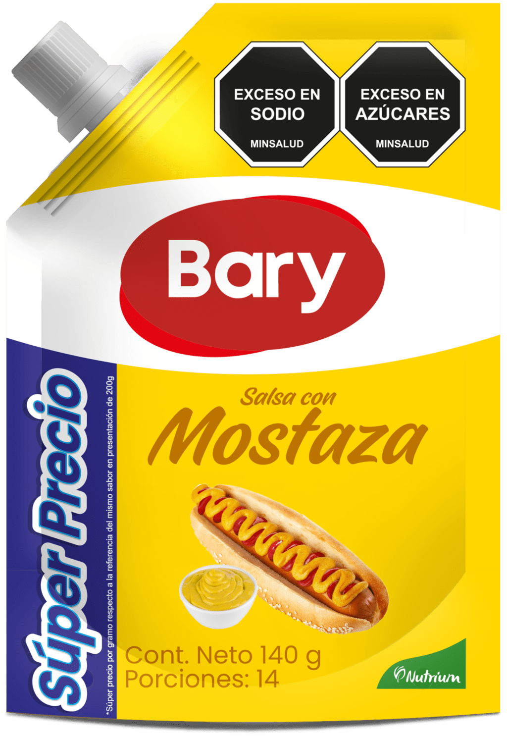 MOSTAZA BARY DOYPACK CON VALVULA 140 GRS x 26
