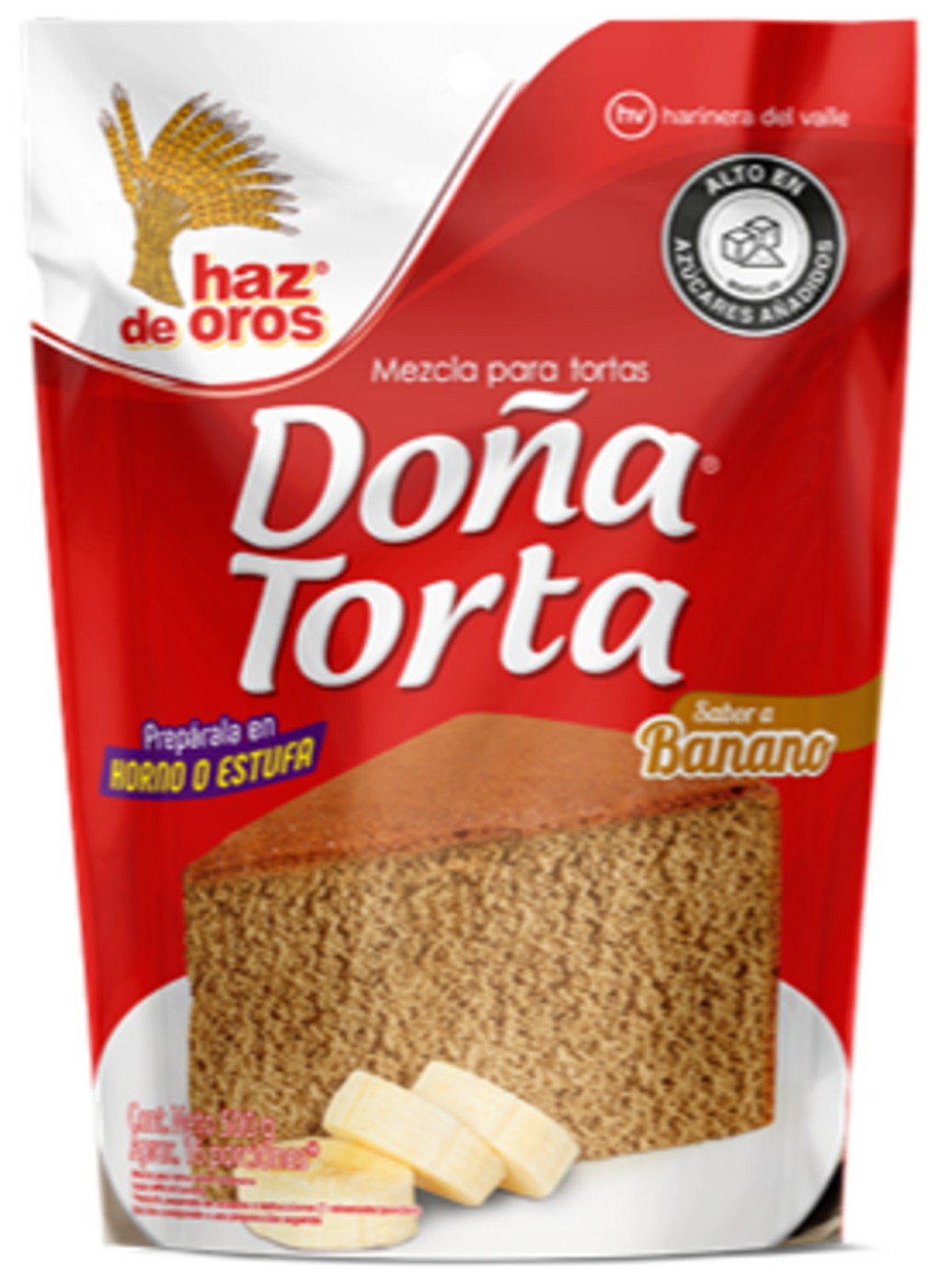 DOÑA TORTA BANANO 500 GRS x 12