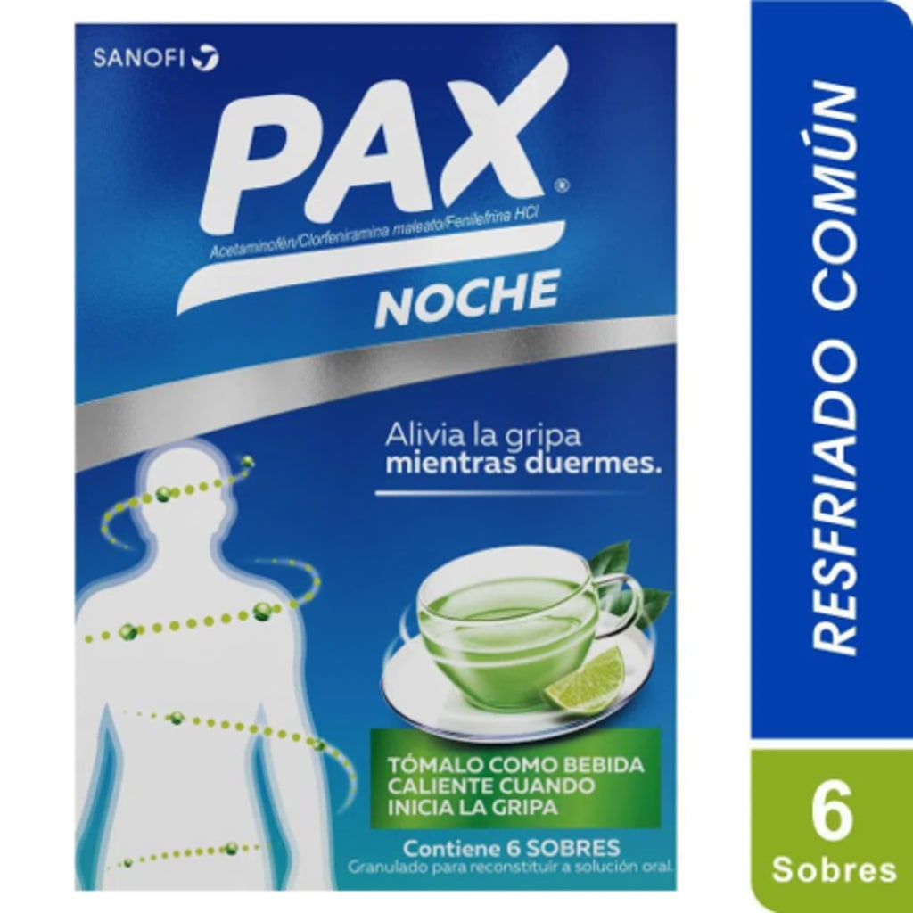PAX CALIENTE NOCHE LIMON x 6 SOBRES (PLEGADIZA)