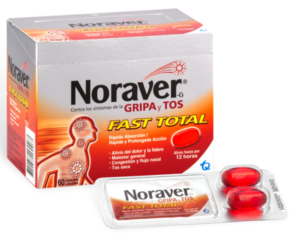 NORAVER GRIPA FAST TOTAL GRIPA TOS x 12 CAPSULAS