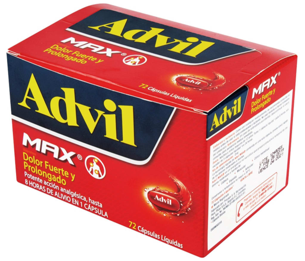 ADVIL MAX x 72 CAPSULAS (PLEGADIZA)