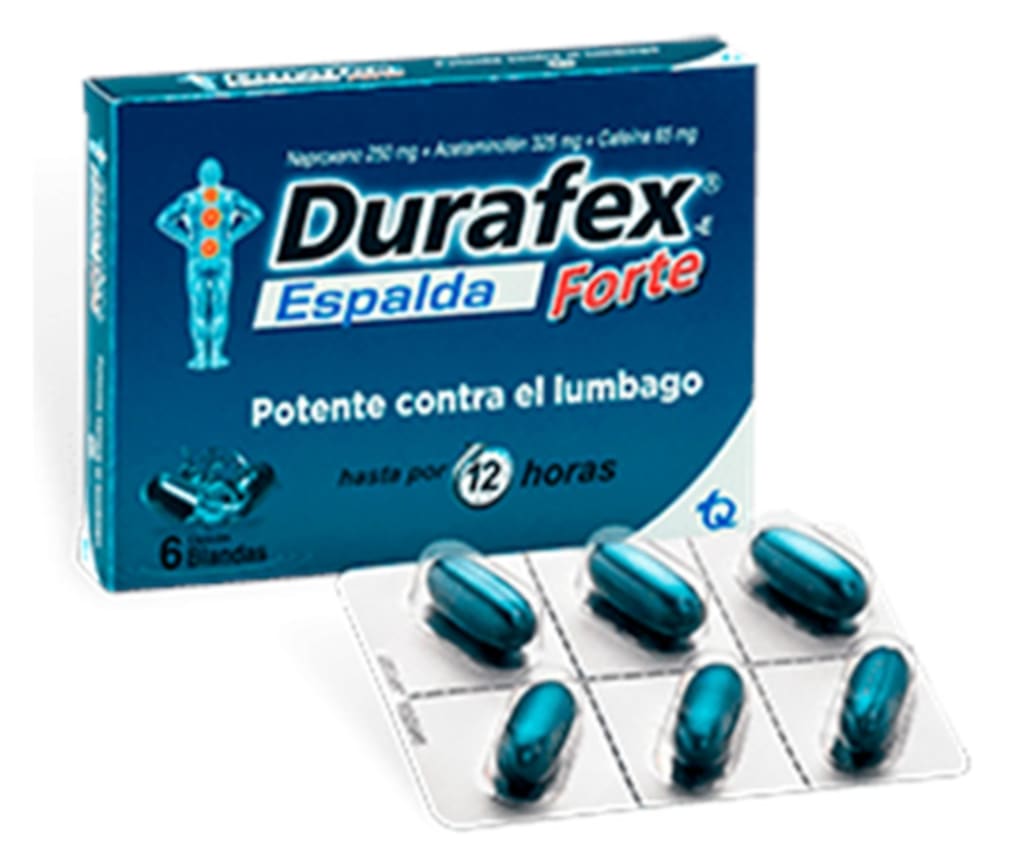 DURAFEX ESPALDA FORTE 250 MG x 8 CAPSULAS