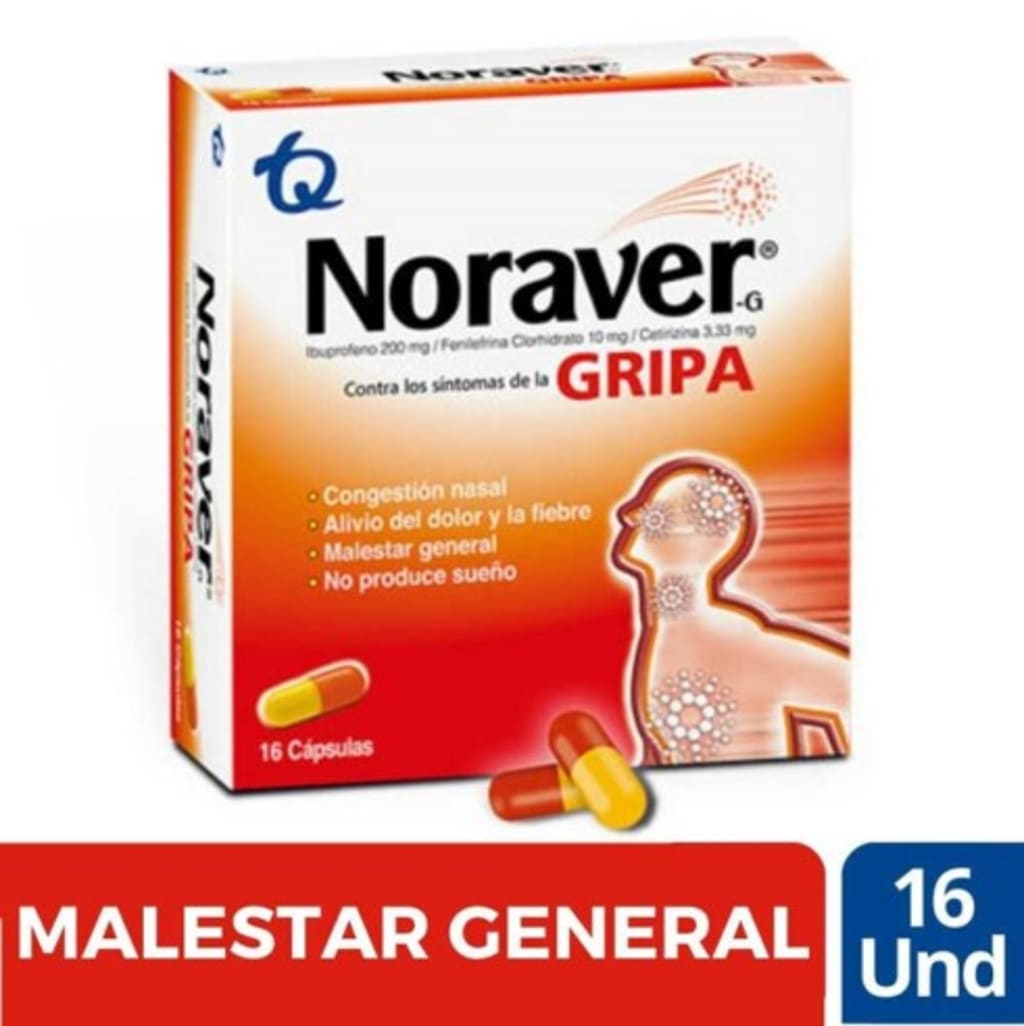 NORAVER GRIPA DISPLAY x 16 CAPSULAS