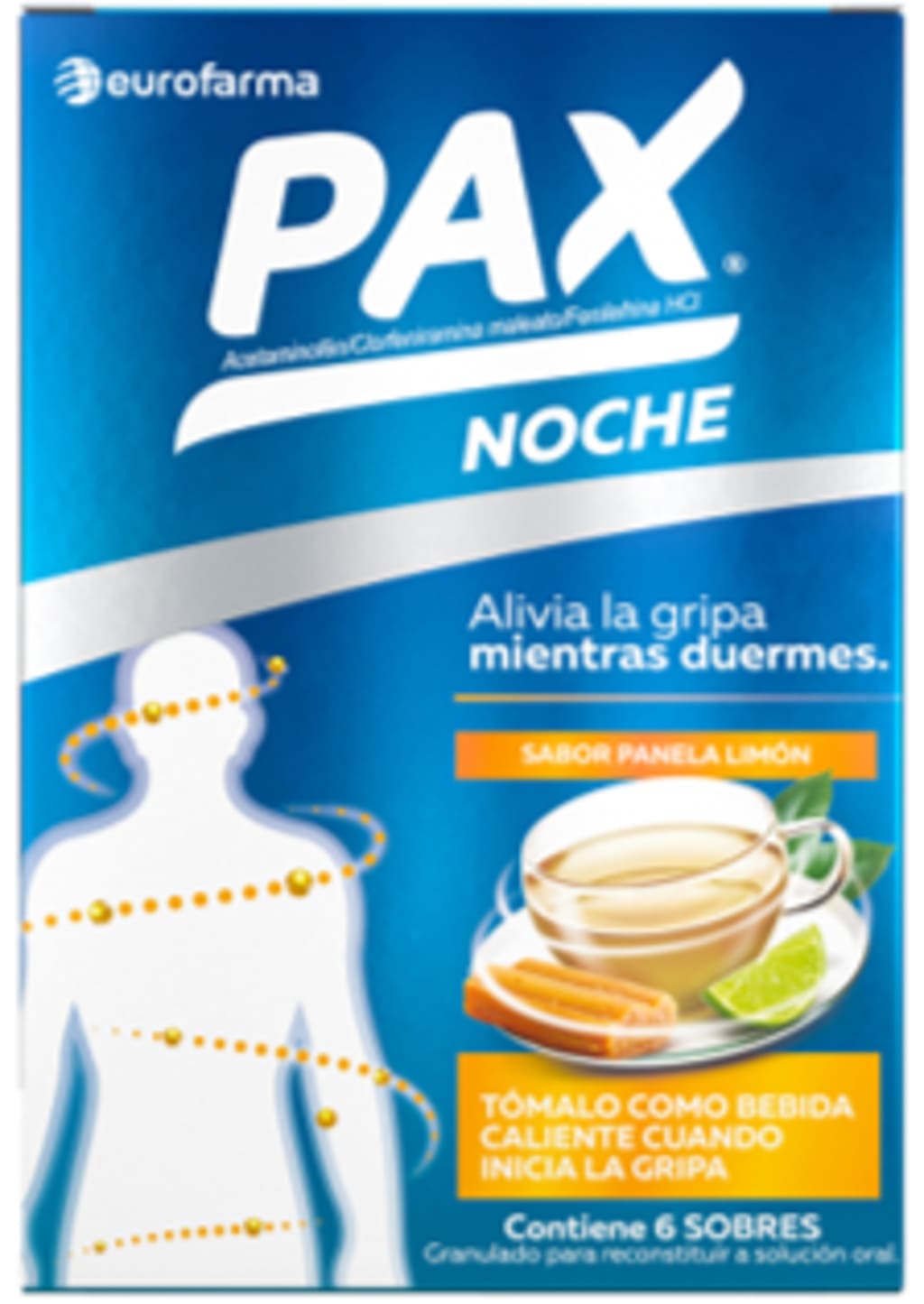 PAX CALIENTE NOCHE PANELA LIMON x 6 SOBRES (PLEGADIZA)