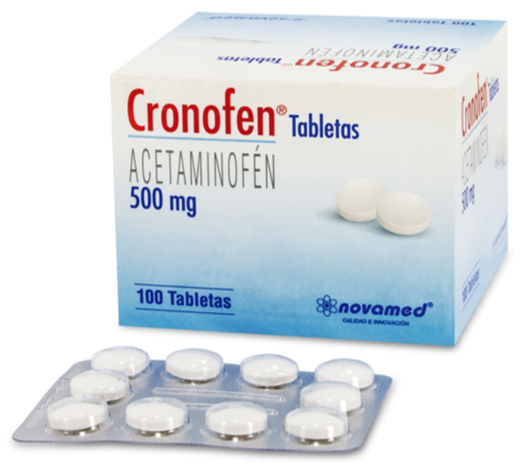 ACETAMINOFEN CRONOFEN 500 MG x 100 TABLETAS (DISPLAY)