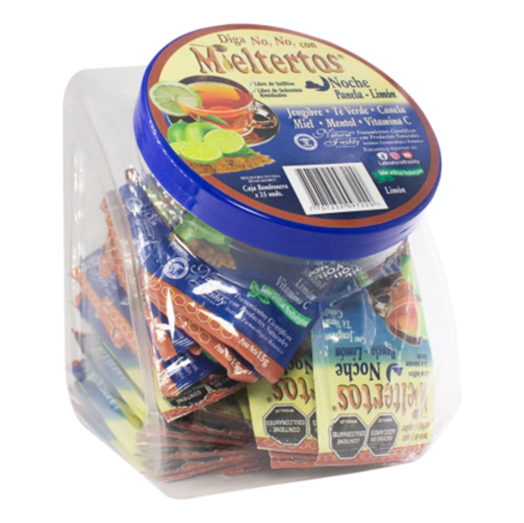 MIELTERTOS CALIENTE GRIPA PANELA LIMON x 25 SOBRES (BOMBON)
