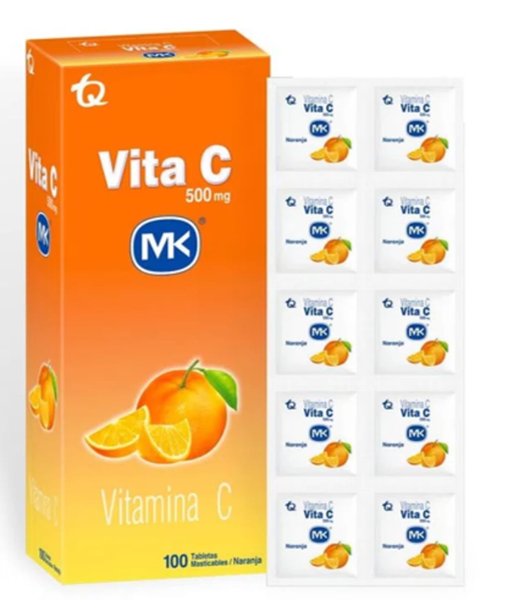 VITAMINA C 500 MG MK TQ NARANJA x 100 TABLETAS
