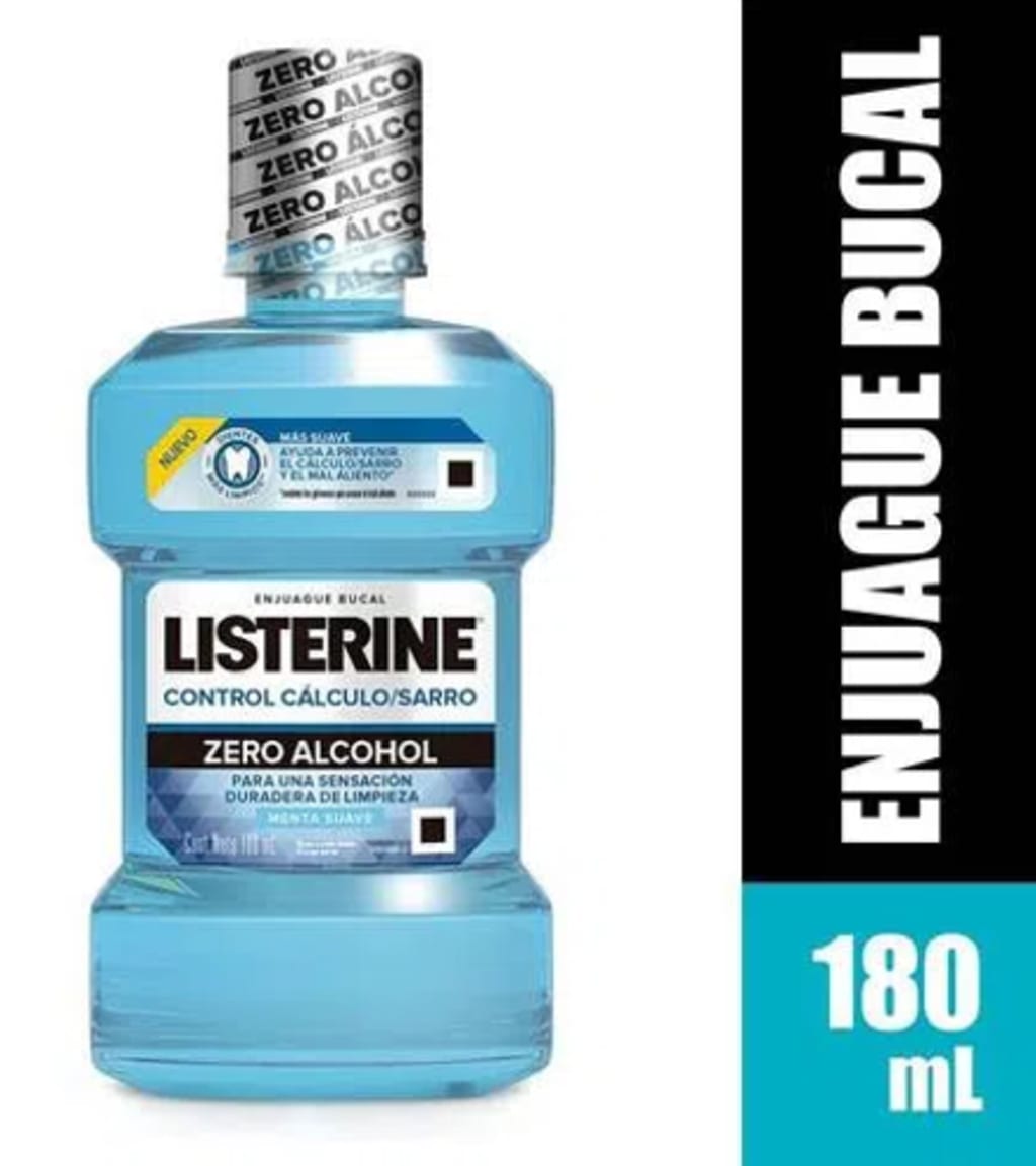 LISTERINE ZERO CONTROL CALCULO 180 ML x 12