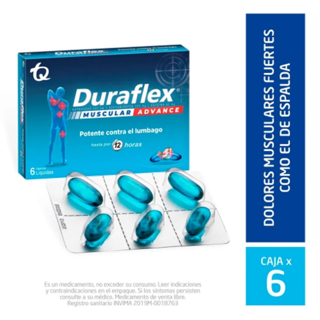 DURAFLEX ADVANCE 250 MG x 6 CAPSULAS