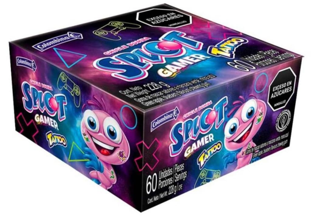 CHICLE SPLOT TATTOO GAMERS 60 UNDS