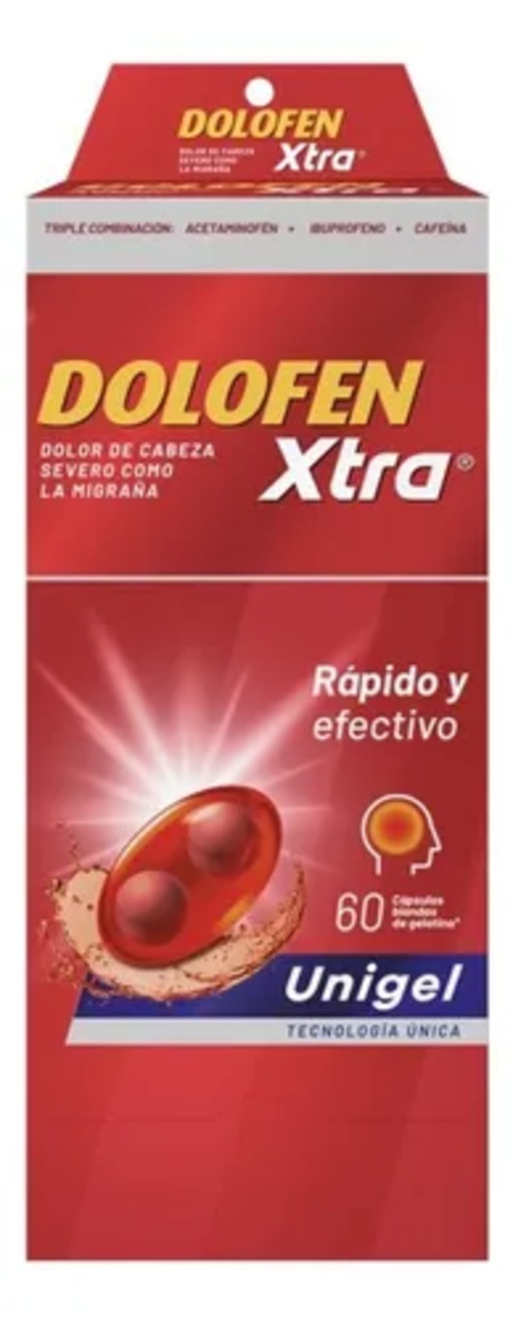 DOLOFEN XTRA UNIGEL x 60 CAPSULAS LIQUIDAS (PLEGADIZA)