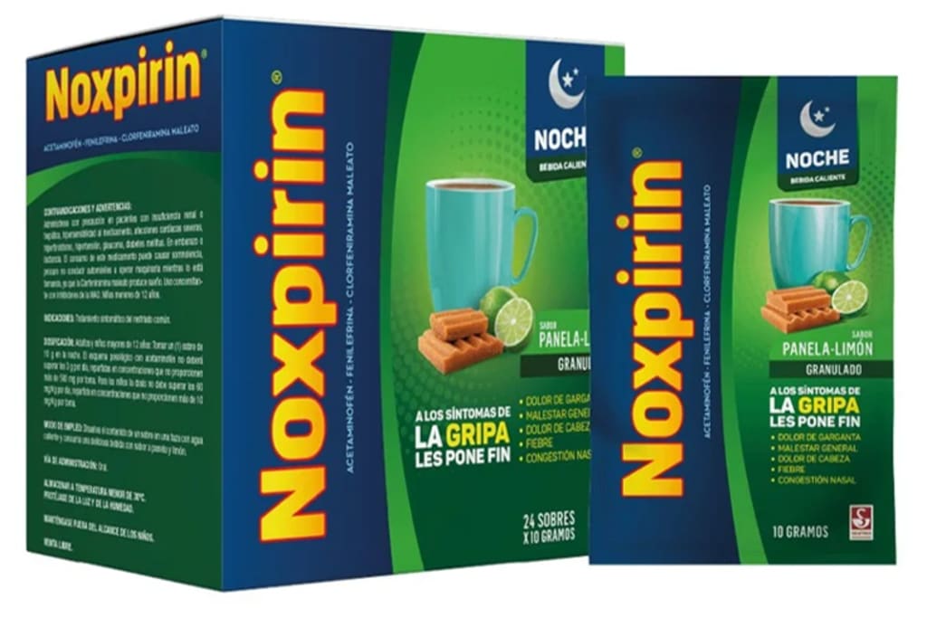 NOXPIRIN CALIENTE NOCHE PANELA LIMON 24 SOBRES (PLEGADIZA)