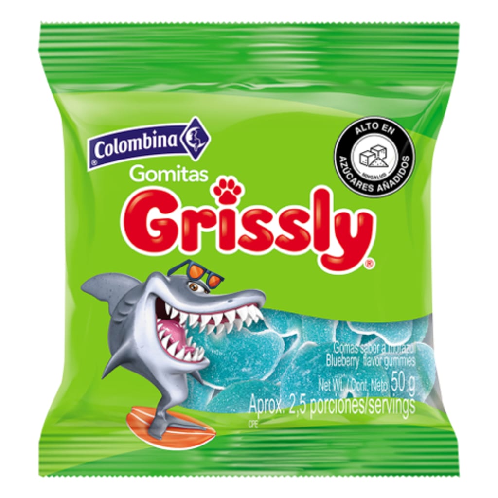 GOMAS GRISSLY TIBURON 40 GRS x 24 BOLSAS