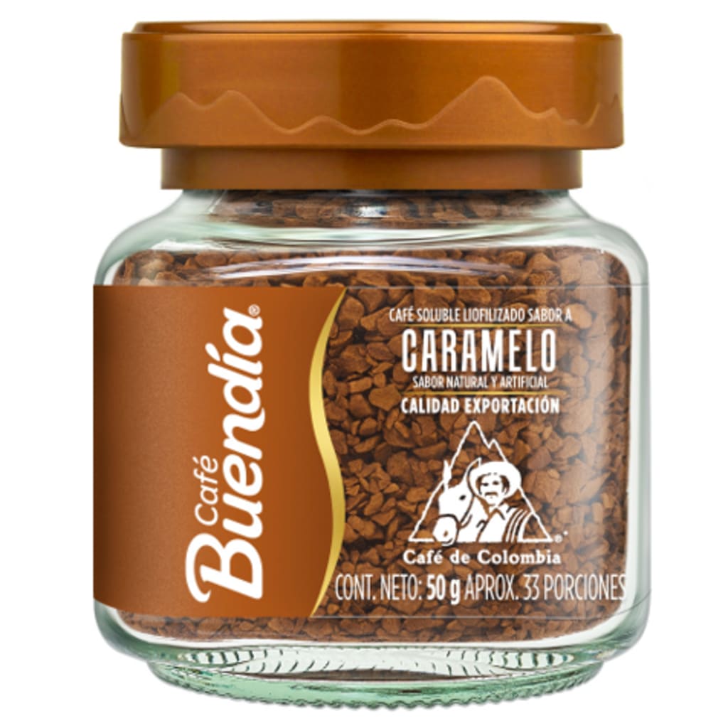 CAFE BUEN DIA LIOFILIZADO CARAMELO FRASCO 50 GRS