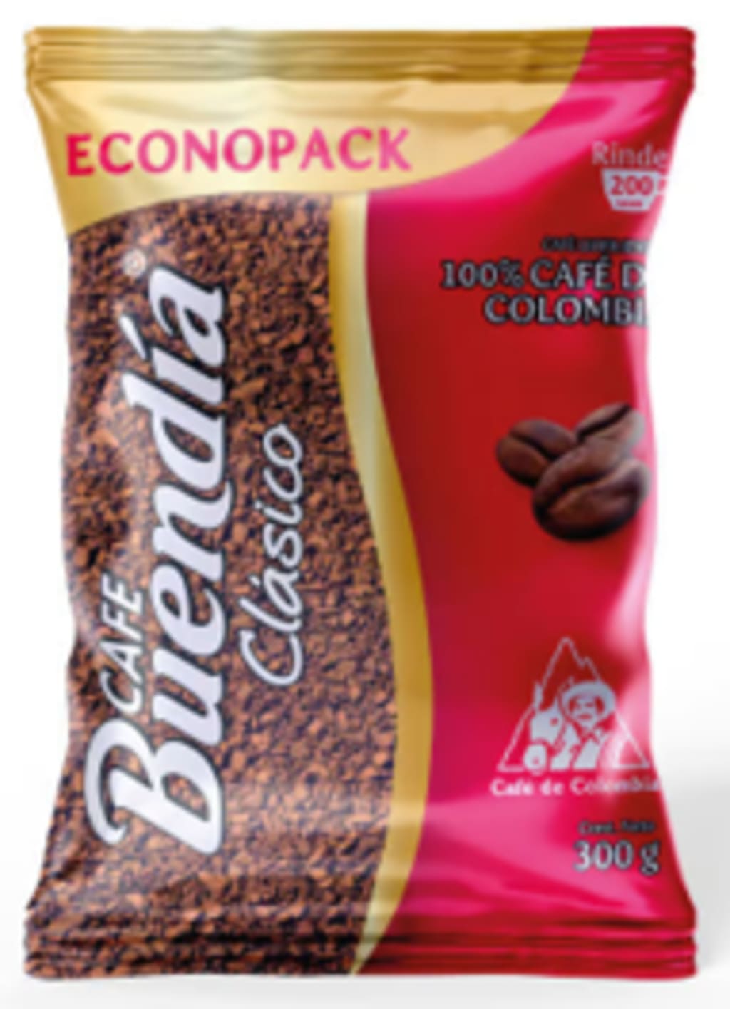 CAFE BUEN DIA LIOFILIZADO CLASICO BOLSA 300 GRS