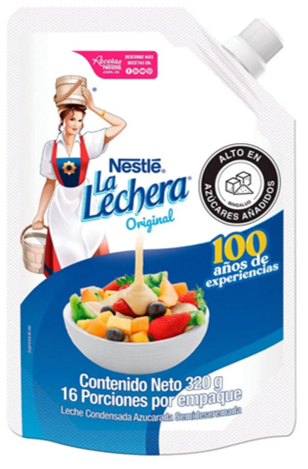 LECHE COND. LA LECHERA DOYPACK 320 GRS x 16