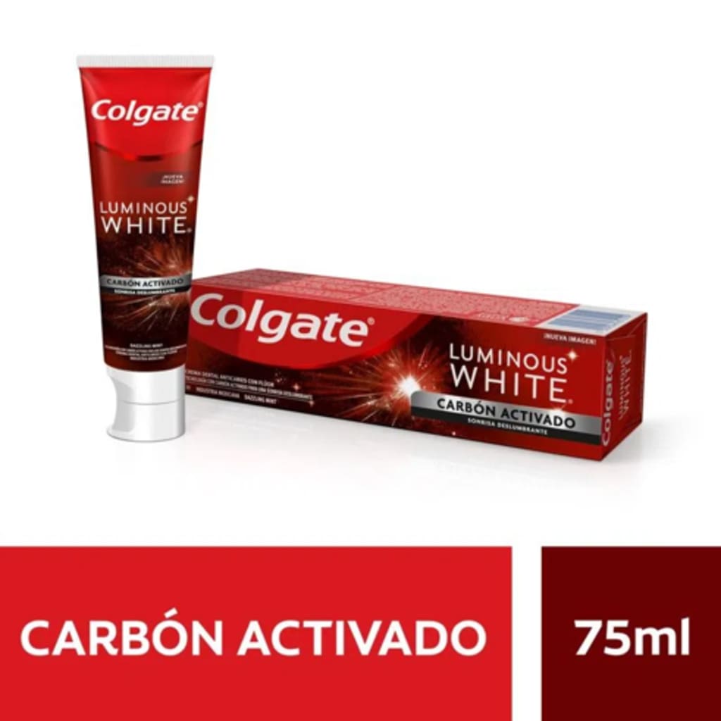 CREMA DENTAL COLGATE WHITE CARBON ACTIVADO 75 CC