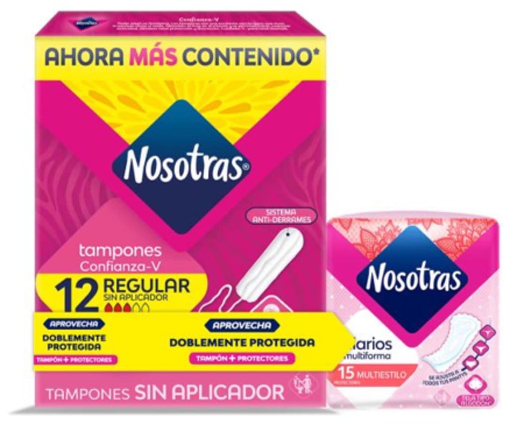 TAMPONES NOSOTRAS DIGITAL REGULAR 12 + PROTECTOR 15