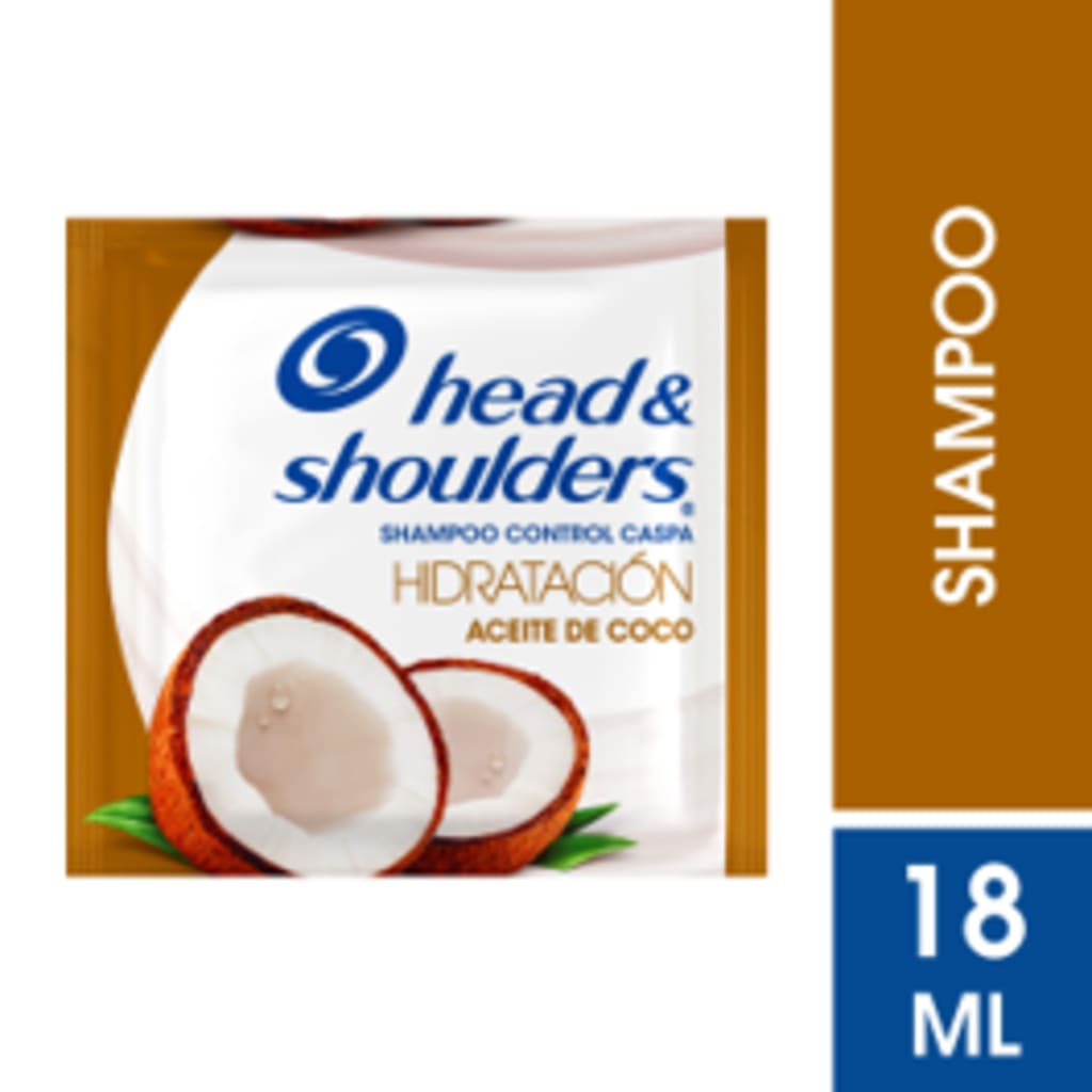 CHAMPU H&S HIDRATACION ACEITE DE COCO 18 ML x 12 SOBRES