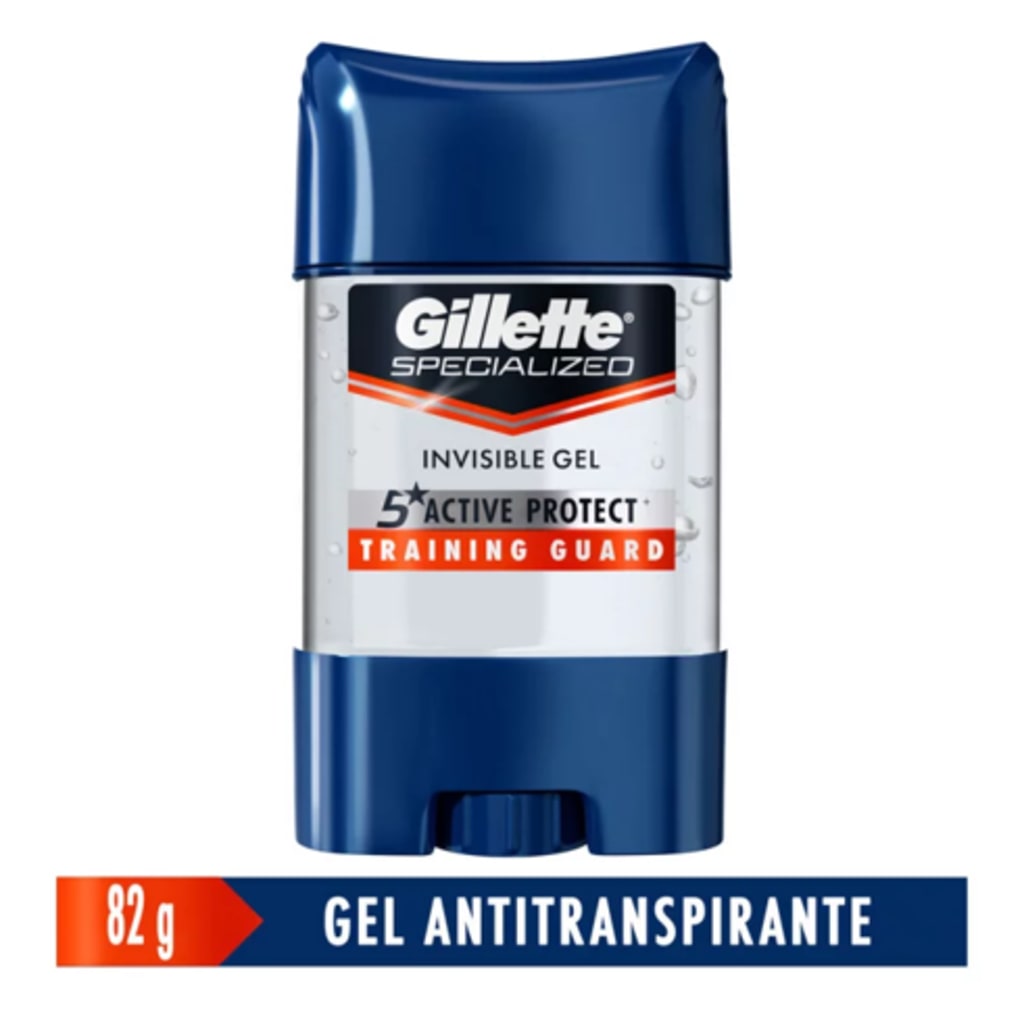 DESODORANTE GILLETE GEL TRAINING GUARD SPECIALIZED 82 GRS