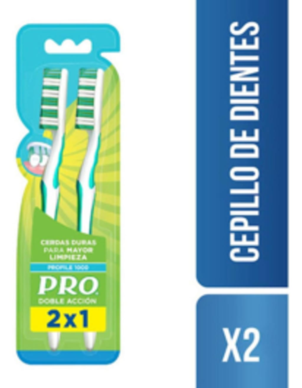 CEPILLO DENTAL PRO PROFILE 1000 2x1