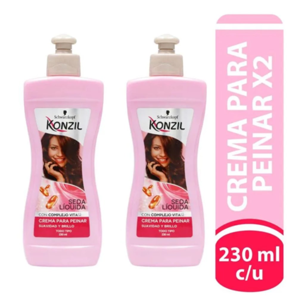 CREMA PARA PEINAR KONZIL SEDA 230 ML x 2 $ESP