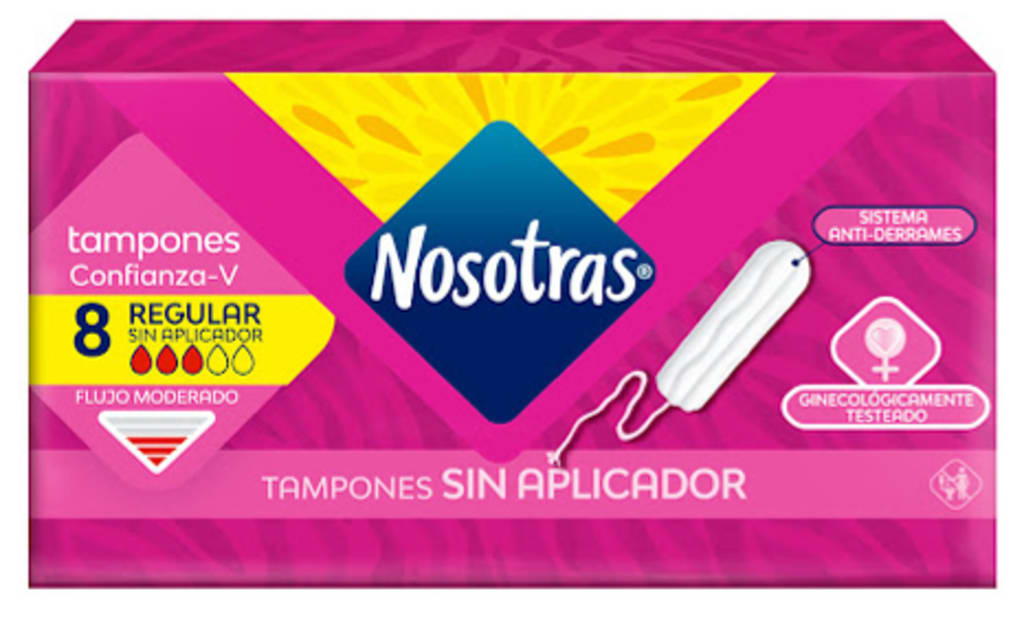 TAMPONES NOSOTRAS DIGITAL REGULAR PLEGADIZA 8 UNDS x 12