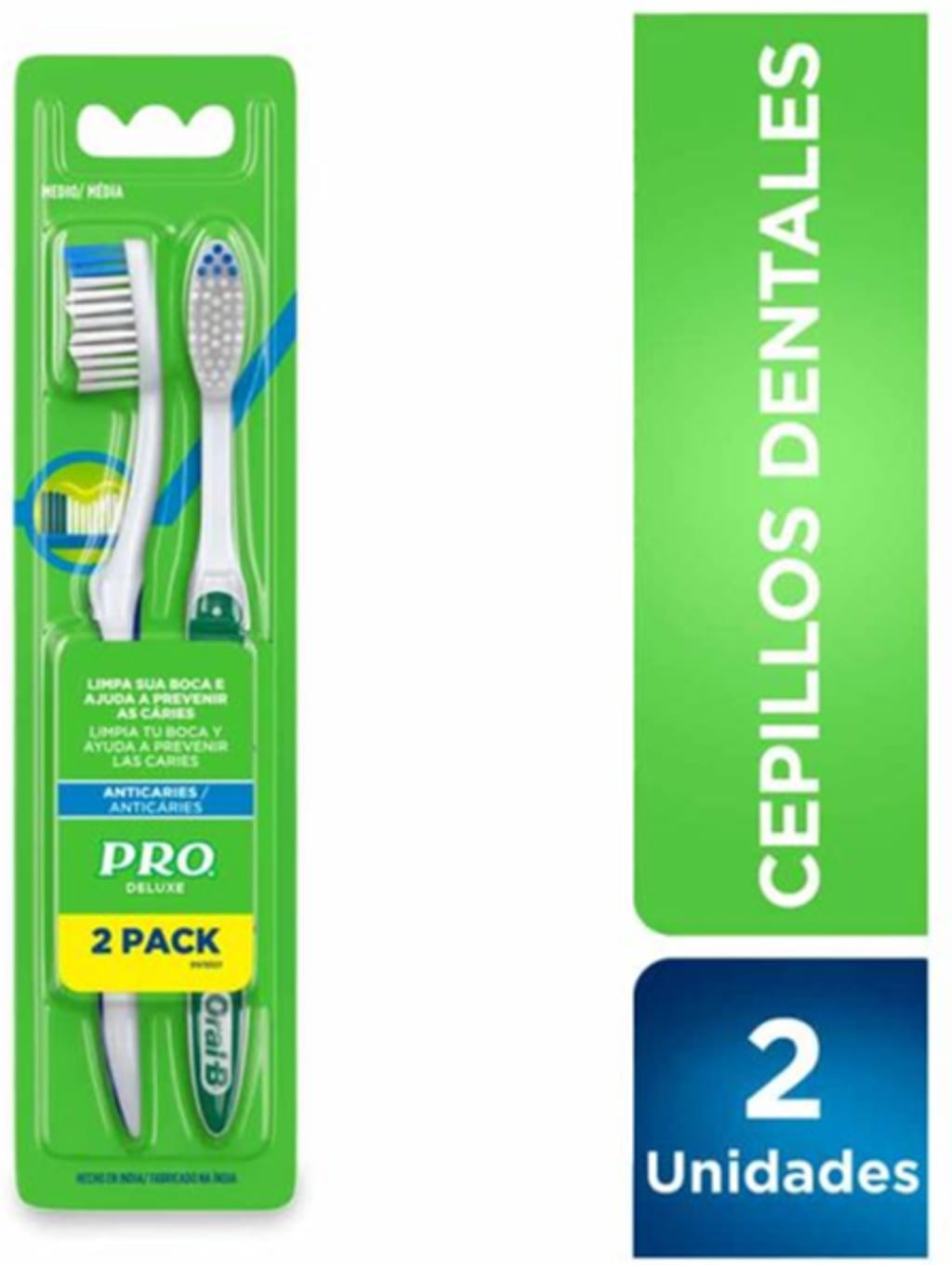 CEPILLO DENTAL PRO DELUXE x 2 UNDS (DUOPACK)