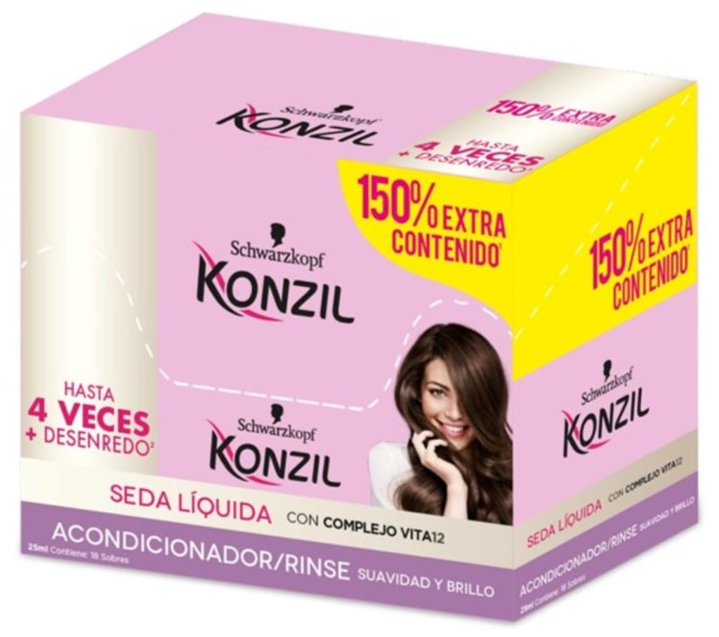 ACONDICIONADOR KONZIL SEDA TODO TIPO 20 ML x 18 SOBRES x 24