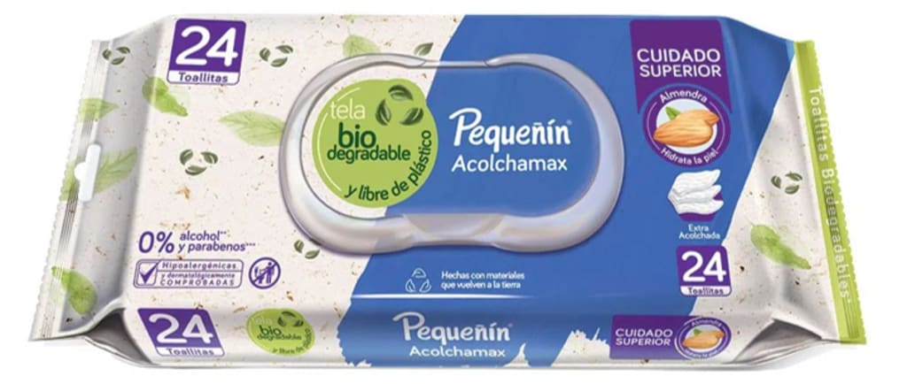 TOALLITAS HUMEDAS PEQUEÑIN ACOLCHAMAX 24 UNDS x 12