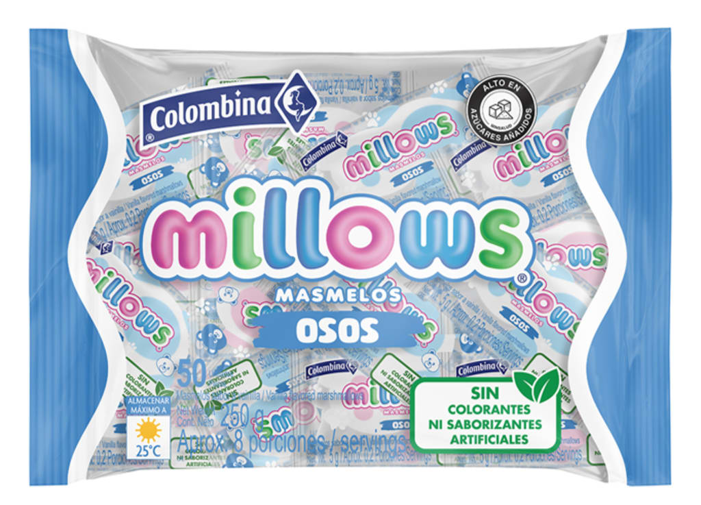 MASMELOS MILLOWS OSOS EI 50 UNDS