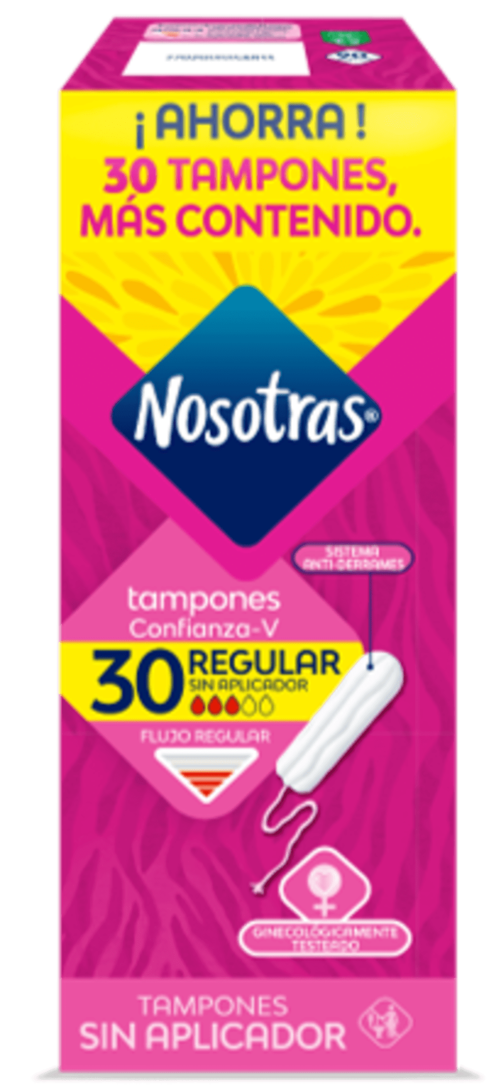 TAMPONES NOSOTRAS DIGITAL REGULAR PLEGADIZA 30 UND
